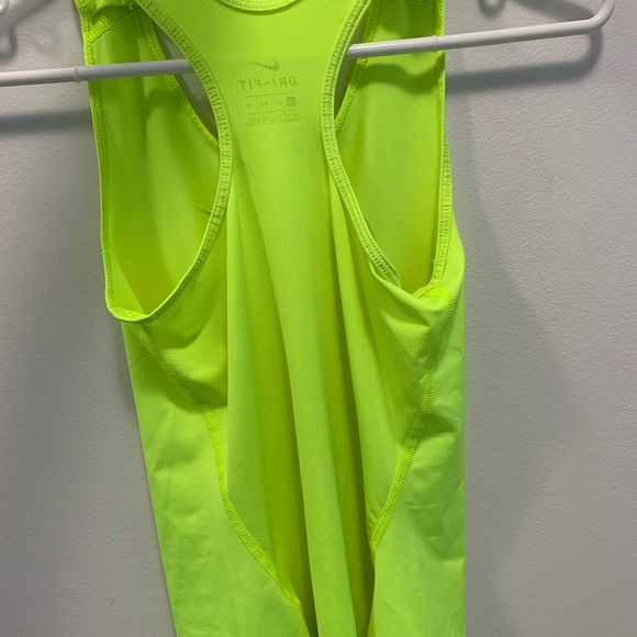 Bright Yellow Nike Size XS Dri-fit tank - Picture 2 of 3